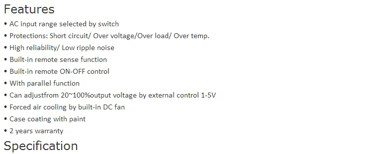 1200W power supply