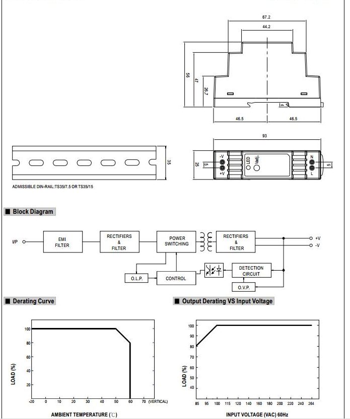 Meanwell switching power supply