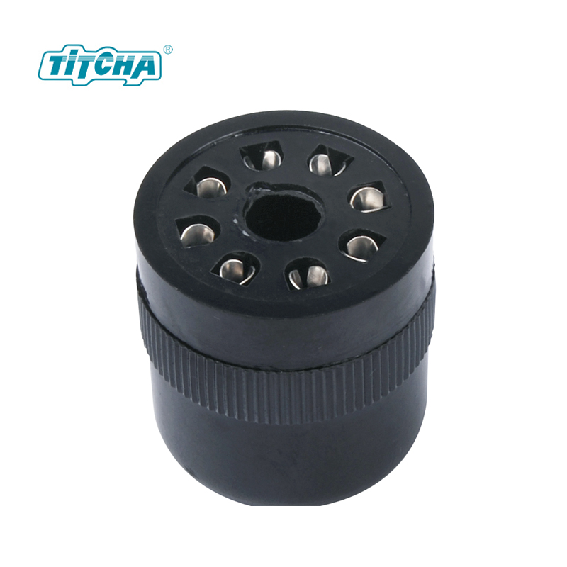 round 8 pin relay socket