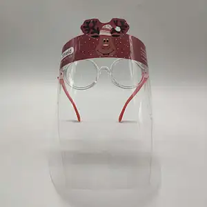 China factory hot selling prevention clear full shield double filmed isolation protective face shield for school students