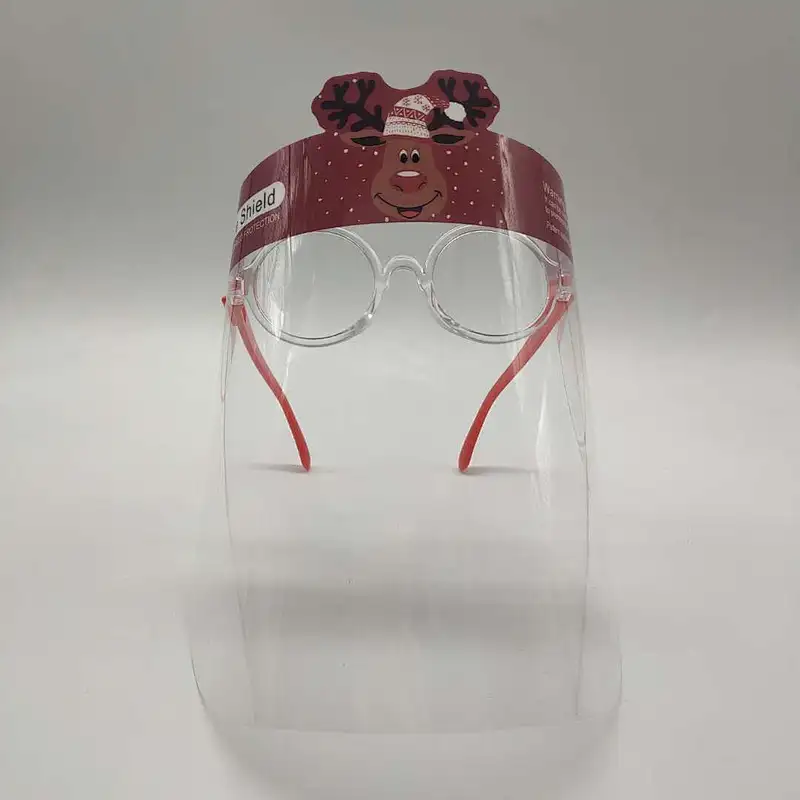 China factory hot selling prevention clear full shield double filmed isolation protective face shield for school students