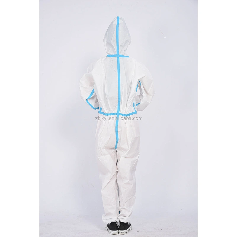 SMS non woven isolation suit hospital protective clothing protection isolation coverall