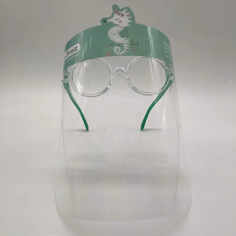 China factory hot selling  cartoon cute full face shield  transparent isolation protective face shield for children