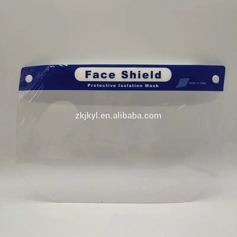 China factory reusable protective full face shield anti fog slpash eye shield protective face shield