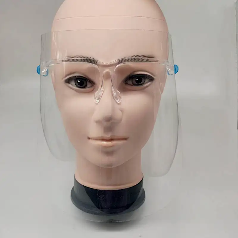 Factory Direct PET Protective Safety Frame Face Shield Frame Face Shields with Eyeglasses Full Face Screen