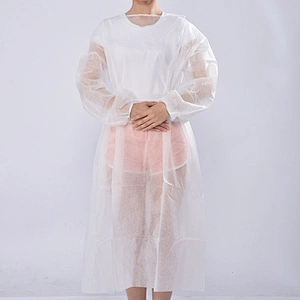 factory SMS non woven disposable surgical gowns isolation suit clothing