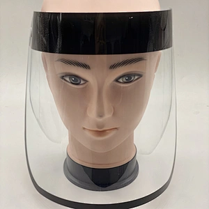 Stylish clear respirator safe  anti oil splash anti fog full face shield splash with eye protection face shield