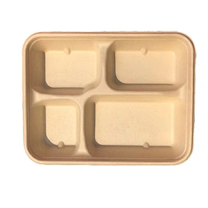 Biodegradable Plate Tray Disposable Pulp Tableware Paper