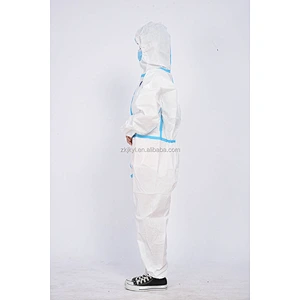 SMS non woven isolation suit hospital protective clothing protection isolation coverall