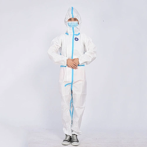 Medical SMS non woven isolation suit hospital  protection isolation coverall