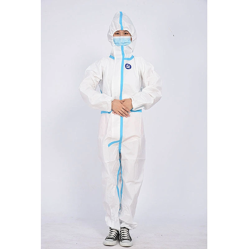 SMS non woven isolation suit hospital protective clothing protection isolation coverall