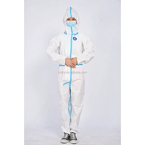 SMS non woven isolation suit hospital protective clothing protection isolation coverall