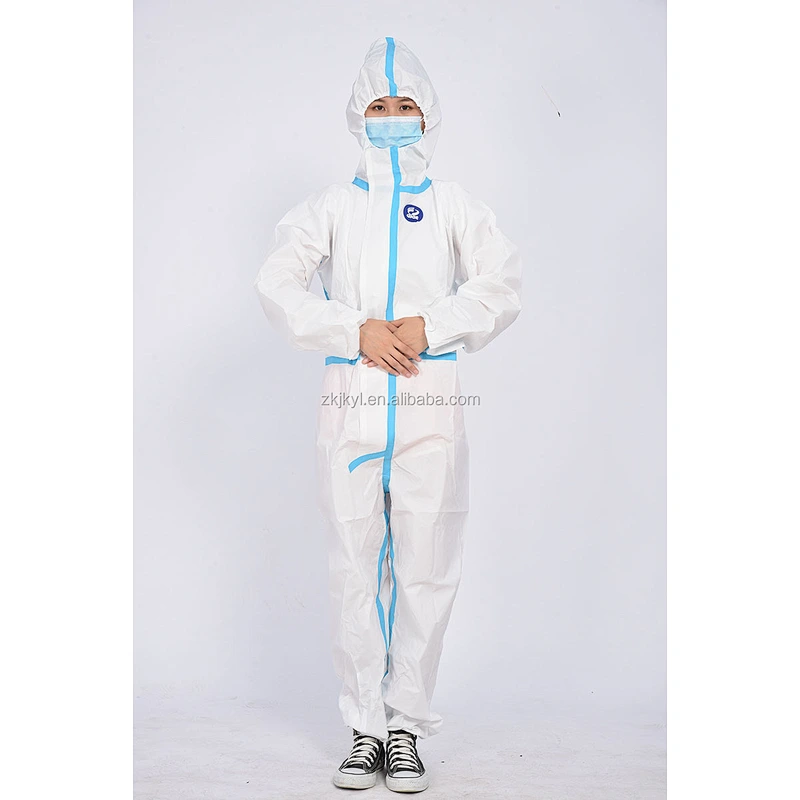 SMS non woven isolation suit hospital protective clothing protection isolation coverall