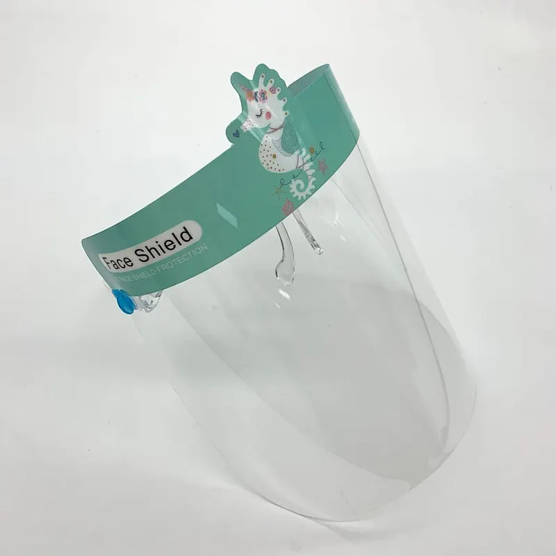 Factory face shield transparent cartoon anti-droplet children's glasses protective double-sided films oil-proof anti-fog
