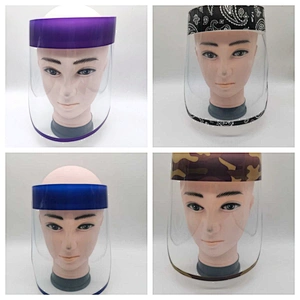 factory transparent protective face shield protect full face double side film anti fog