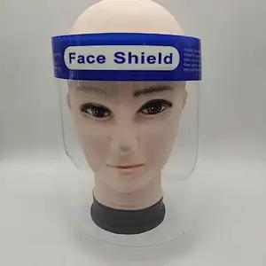 China factory anti fog transparent face shield with elastic band safety pet shield protector for personal care