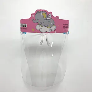 Large In Stock Cheap baby kids face shield safety face shield Custom Cartoon Clear safety face protective shield for kids