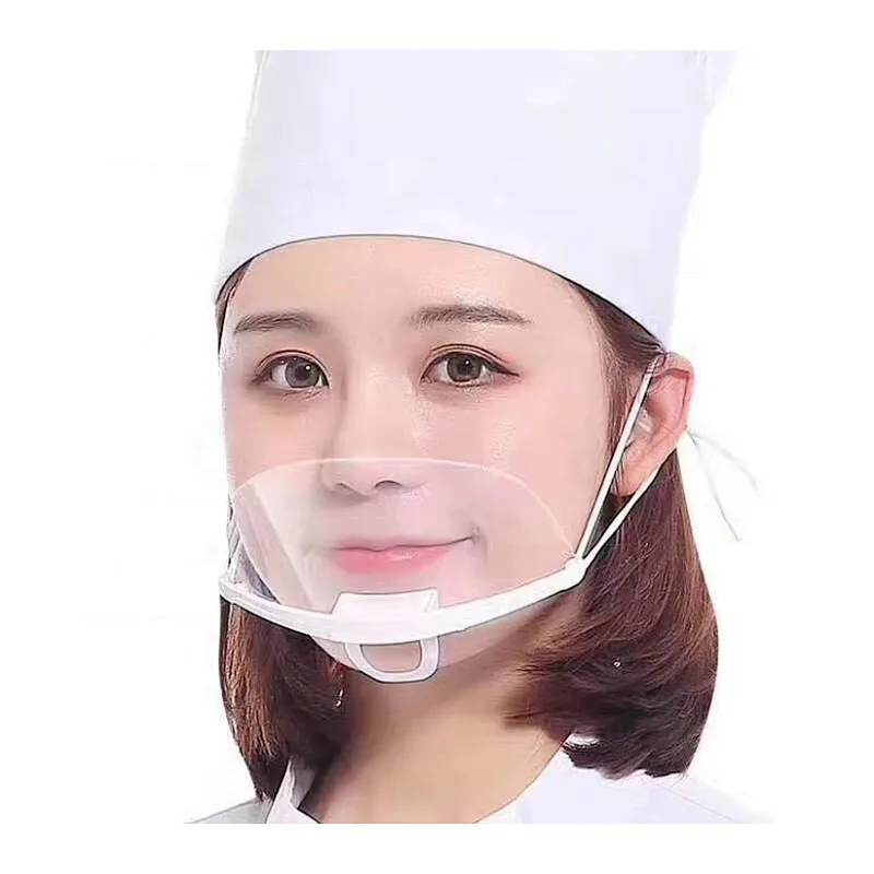 Factory wholesale Health Care Transparent Shield Catering Food Kitchen Hotel Plastic Restaurant Mouth shield
