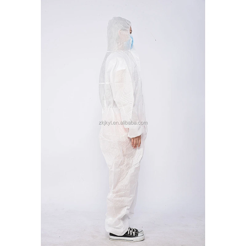 SMS non woven isolation suit for hospital protective gowns protection isolation coverall