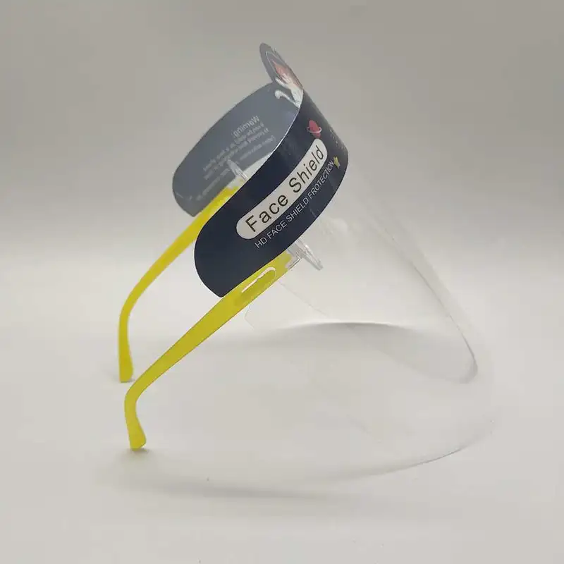 China factory hot selling prevention clear full shield double filmed isolation protective face shield for school students