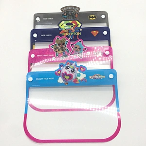 custom Face shield Protective Shield Anti-Dust Plastic Full Kids Face visor Disposable Face Shields