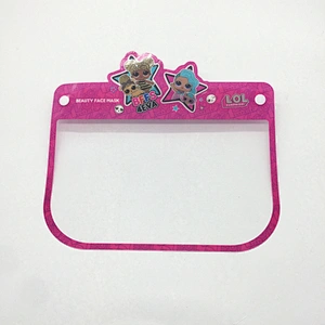 custom Face shield Protective Shield Anti-Dust Plastic Full Kids Face visor Disposable Face Shields