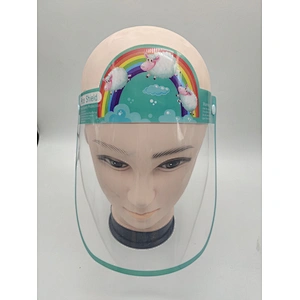 kids protective face cover anti-droplet splash-proof double-sided anti-fog protective isolation face shield