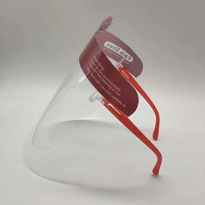 China factory hot selling prevention clear full shield double filmed isolation protective face shield for school students