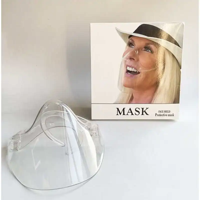 transparent  face shields Dust isolation face screen shield adult fashion face shield
