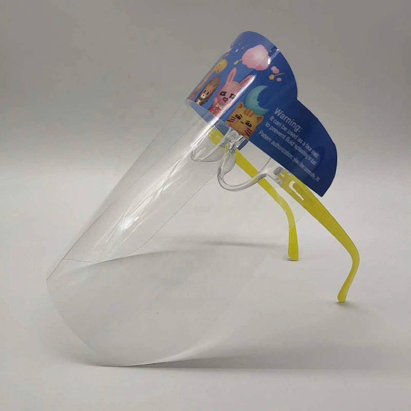China factory hot selling  cartoon cute full face shield  transparent isolation protective face shield for children
