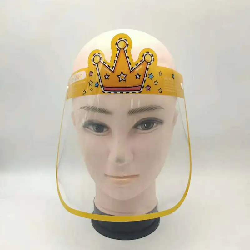 kids protective face cover anti-droplet splash-proof double-sided anti-fog protective isolation face shield
