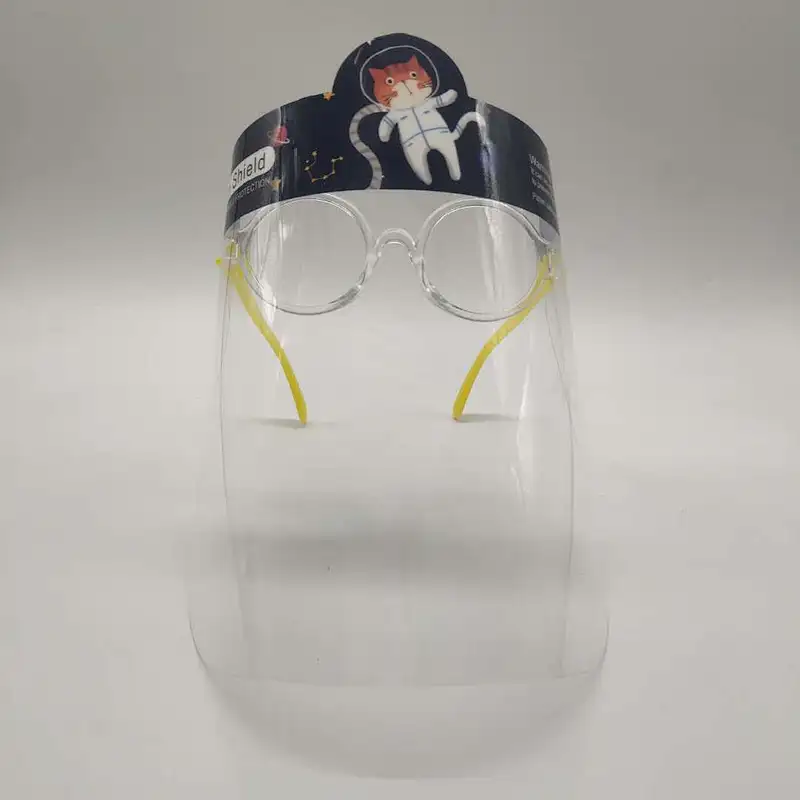 China factory hot selling prevention clear full shield double filmed isolation protective face shield for school students