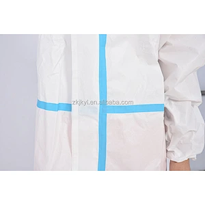 Medical SMS non woven isolation suit hospital  protection isolation coverall