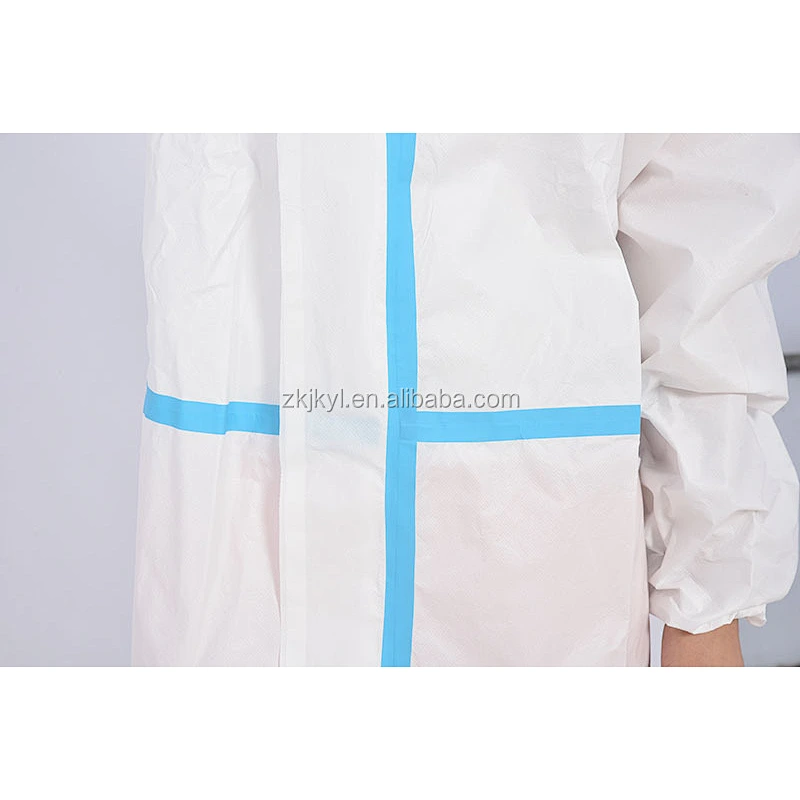 Medical SMS non woven isolation suit hospital  protection isolation coverall