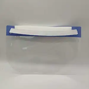 China factory anti fog transparent face shield with elastic band safety pet shield protector for personal care