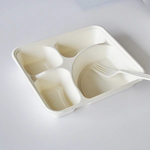 Biodegradable Plate Tray Disposable Pulp Tableware Paper