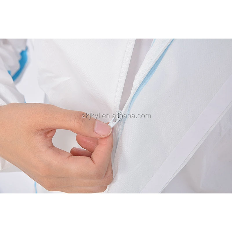Medical SMS non woven isolation suit hospital  protection isolation coverall