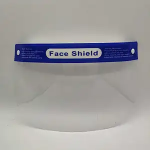 China factory anti fog transparent face shield with elastic band safety pet shield protector for personal care