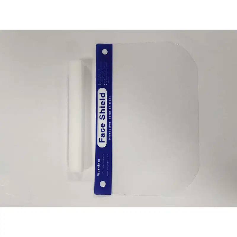 Factory stock Face shield protective customized PET double clear disposable face cover screen anti-fog anti-droplet splash