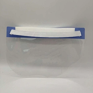 factory wholesale fullface protective protector comfortable adult blue face shield with sponge elastic