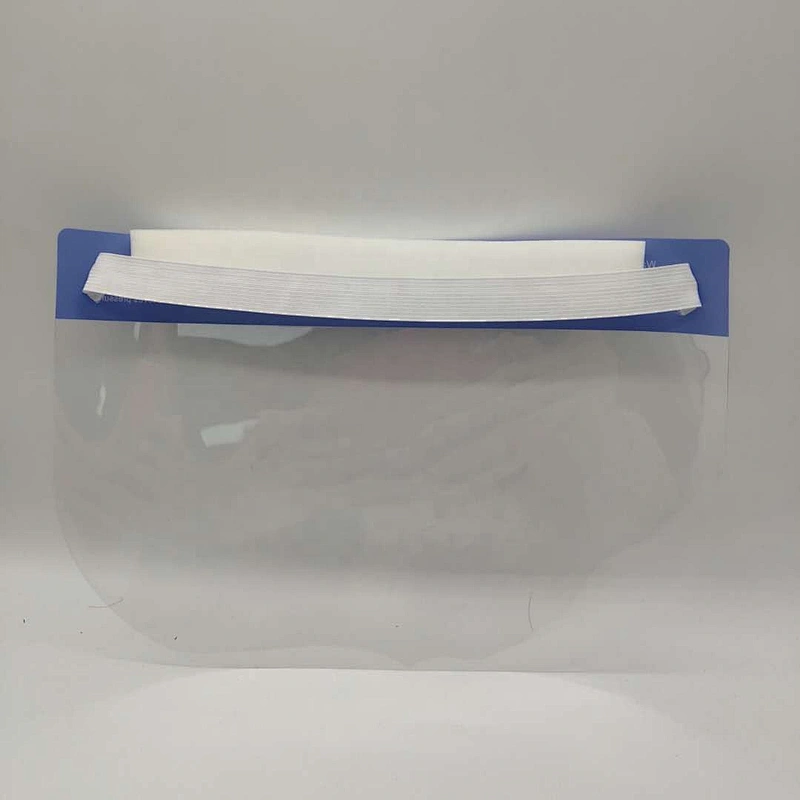 factory wholesale fullface protective protector comfortable adult blue face shield with sponge elastic