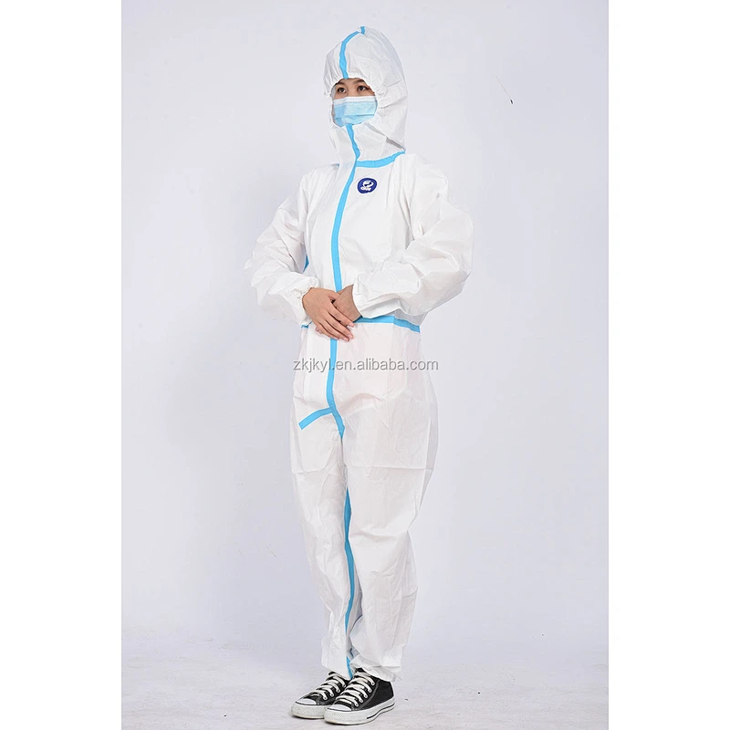 SMS non woven isolation suit hospital protective clothing protection isolation coverall