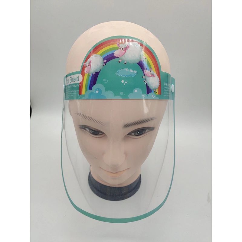 kids face shield primary school student's protective face cover anti-fog transparent protective face screen in stock