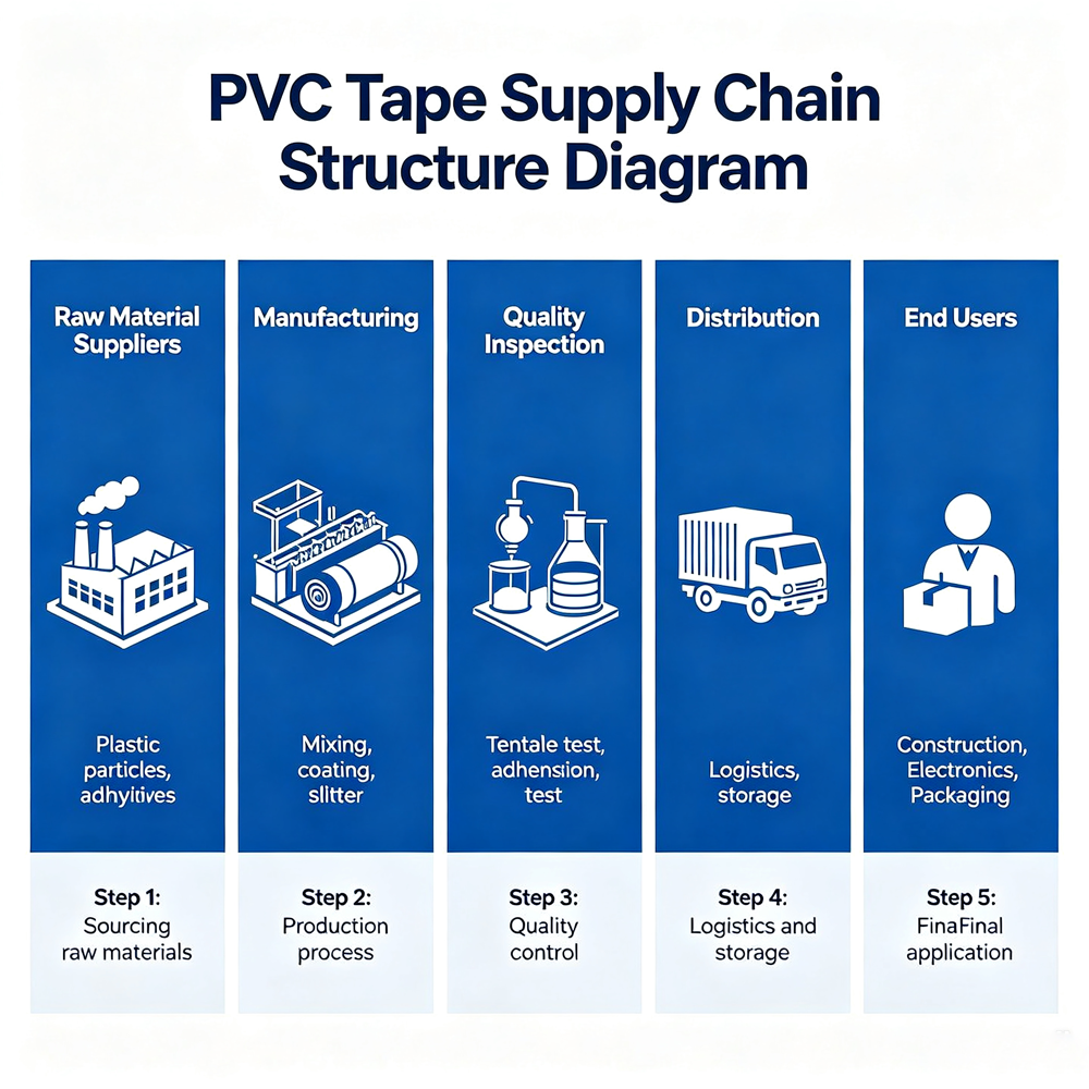 PVC Tape Supply Chain Structure Diagram