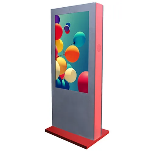 Slim outdoor floor standing totem