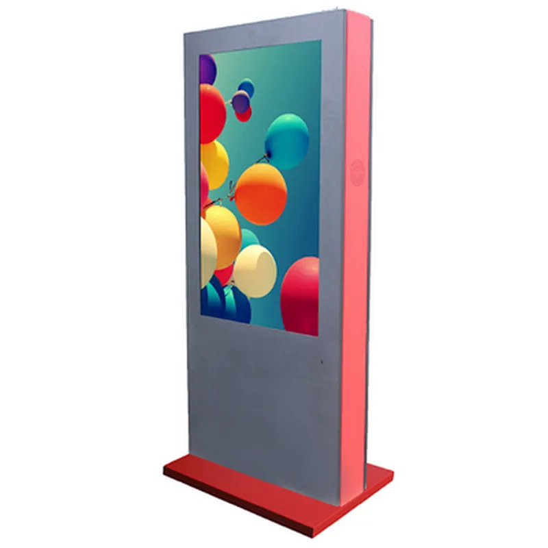 Slim outdoor floor standing totem