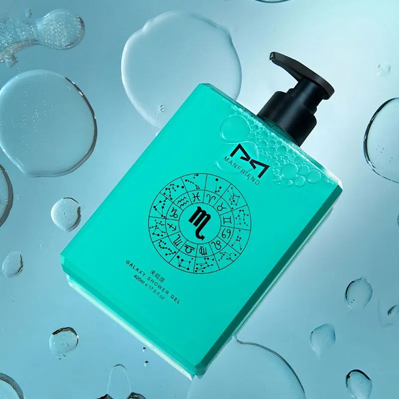 OEM Private Label Custom Mens Designer 12 Constellations Bath Wholesale Bulk Body Wash Shower Gel