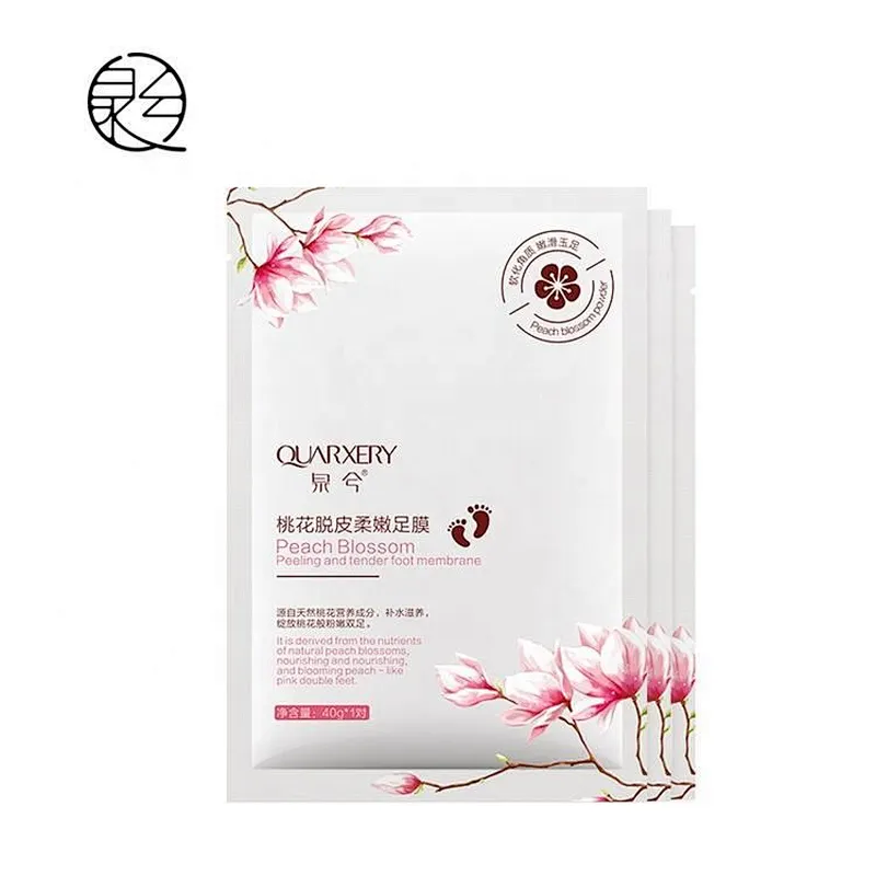 Private label whitening deep repairing moisturizing exfoliating foot peeling mask