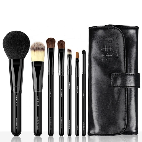 Custom logo 7pcs Makeup Brushes Set Private Label Cosmetics Beauty Foundation Powder Blush Contour Sector Make up Brush Kit