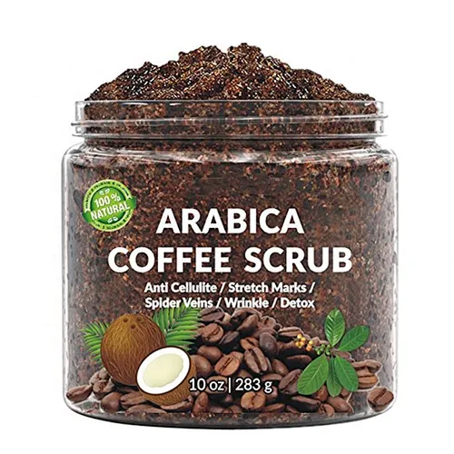 100% Natural Anti Cellulite and Stretch Mark Exfoliating Remove Dead Skin Arabica Coffee Body Scrub Private Label